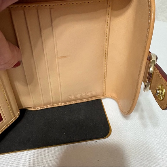 Dooney & Bourke Cream Wallet with Pink and Orange Dots - Picture 7 of 13